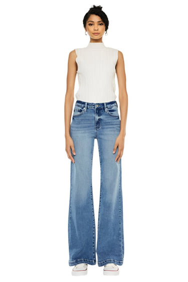 Kancan - Avonlea High-Rise Wide Flare Jeans (32" Inseam) - KC20024 - Final Sale-SaltTree