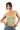 ANWND bust seam tank top in olive on a model