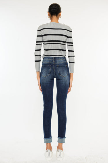 Kancan - Women's Mid Rise Ankle Length Skinny Jeans - KC7299-SaltTree