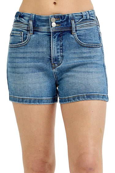 Risen Jeans - High Rise Bow Detailed Shorts (3.5" Inseam) - RDS6378