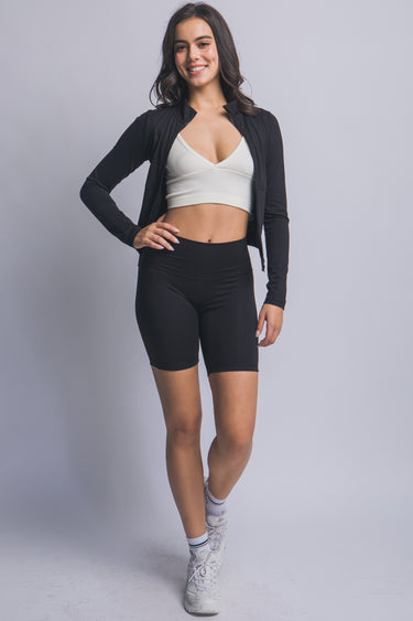 Love Tree - High Waisted Biker Shorts - 60137PN-SaltTree