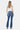 Flying Monkey - High Rise Distressed Bootcut Jeans with Knee Rip Detail (32" Full Length) - F4847N-SaltTree
