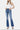 Flying Monkey - High Rise Distressed Bootcut Jeans with Knee Rip Detail (32" Full Length) - F4847N-SaltTree