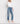 Flying Monkey - High Rise Slim Straight Jeans with Distressed Hem (27" Ankle Length) - F5022-SaltTree