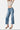 Flying Monkey - High Rise Wide Leg Jeans with Distressed Hem (27" Ankle Length) - F5204-SaltTree