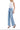 Flying Monkey - High Rise Wide Leg Patch Pockets Light Wash Jeans (33" Inseam) - F6058-SaltTree
