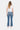 Flying Monkey - Low Rise Distressed Straight Jeans With Paint Speckle Detail / Split Hem (27" Inseam) - F5218-SaltTree