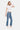 Flying Monkey - Low Rise Distressed Straight Jeans With Paint Speckle Detail / Split Hem (27" Inseam) - F5218-SaltTree