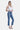Flying Monkey - Mid-Rise Crop Slim Straight Jeans with Frayed Step Hem (27.25" Inseam) - F5210-SaltTree