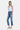 Flying Monkey - Mid-Rise Crop Slim Straight Jeans with Frayed Step Hem (27.25" Inseam) - F5210-SaltTree