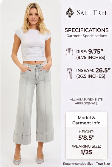Risen Jeans - Tummy Control Pintuck Jeans (26.5" Inseam) - PWC21271