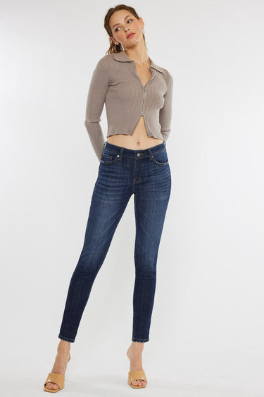 Kancan - Women's Mid Rise Super Skinny Jeans - (29.5" Inseam) - KC7085-SaltTree