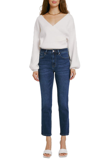 Kancan - Adaline High-Rise Slim Straight Jeans (28.5" Inseam) - KC11252-SaltTree