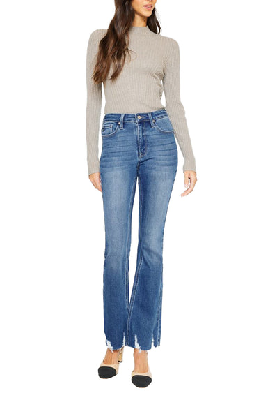 Kancan - Brenda High-Rise Bootcut Jeans (31.5" Inseam) - KC11259-SaltTree
