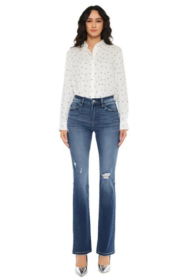 Kancan - Brooklyn High Rise Skinny Bootcut (32" Inseam) - KC20056D-SaltTree