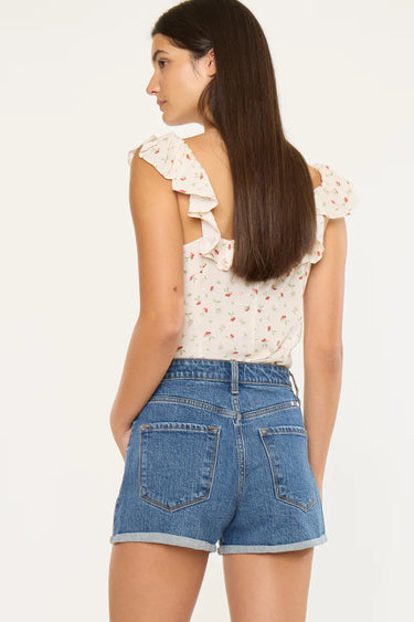 Kancan - Floral Ultra High Rise Shorts (3" Inseam) - KC9383D