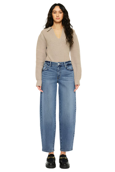 Kancan - Grace High-Rise Slim Barrel Jeans (29" Inseam) - KC20084M-SaltTree