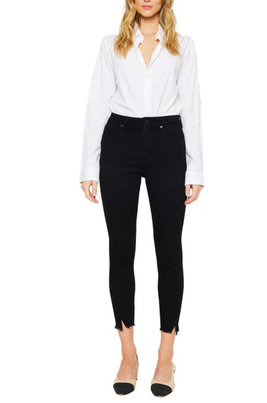 Kancan - Hadlee High-Rise Skinny Jeans with Frayed Split Hem (26.5" Inseam) - KC8604-NV-SaltTree