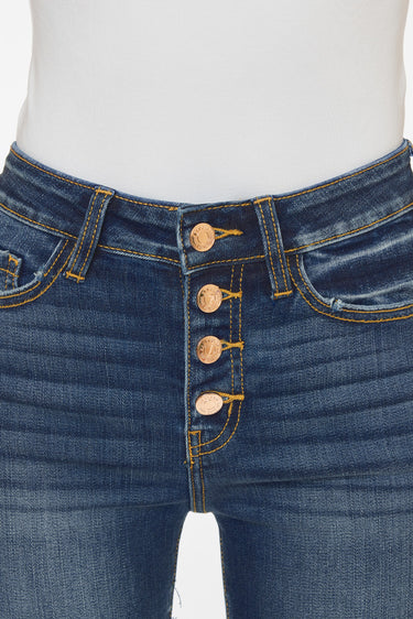 Kancan - High Rise Ankle Skinny Jeans (27.5" Inseam) - KC9142D-SaltTree