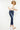 Kancan - High-Rise Ankle Skinny Jeans with Released Raw Waistband (27" Inseam) - KC8433-NV-SaltTree