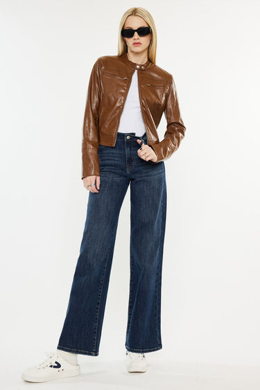 Kancan - High-Rise Wide-Leg Jeans (31" Inseam) - KC20030D-SaltTree