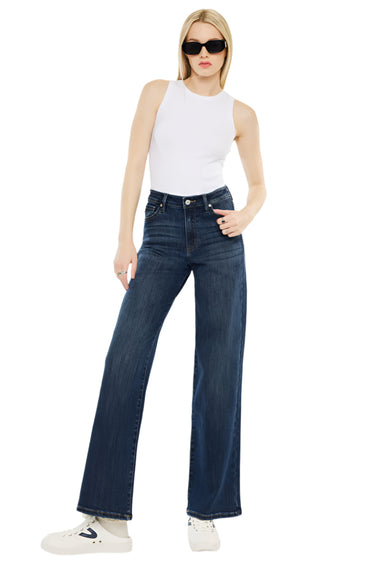 Kancan - High-Rise Wide-Leg Jeans (31" Inseam) - KC20030D-SaltTree