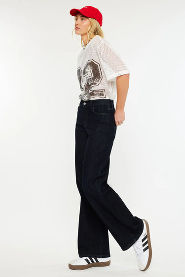 Kancan - Norie High-Rise Wide-Leg Jeans (31" Inseam) - KC20089-SaltTree