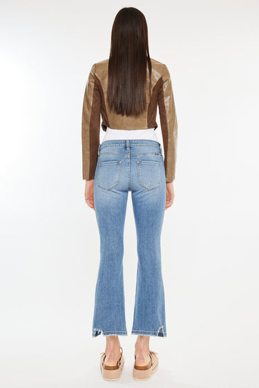 Kancan - Savanna Mid-Rise Cropped Flare Jeans (25.5" Inseam) - KC20058M-SaltTree