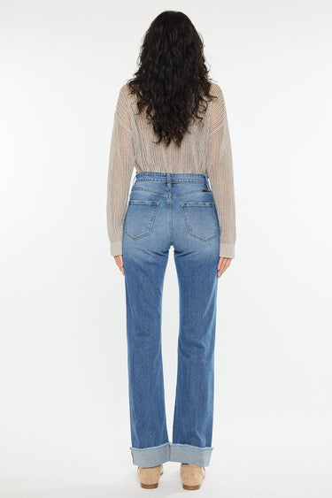 Kancan - Trini High-Rise Straight Jeans (30" Inseam) - KC20065M-SaltTree
