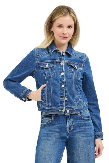 Risen Jeans - Basic Fitted Denim Jacket - RDJ9227-SaltTree