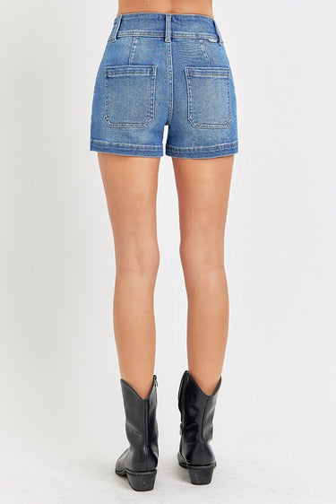 Risen Jeans - High Rise Clean Cut Hem Distressed Shorts (3 1/2" Inseam) - RDS6237 - Final Sale