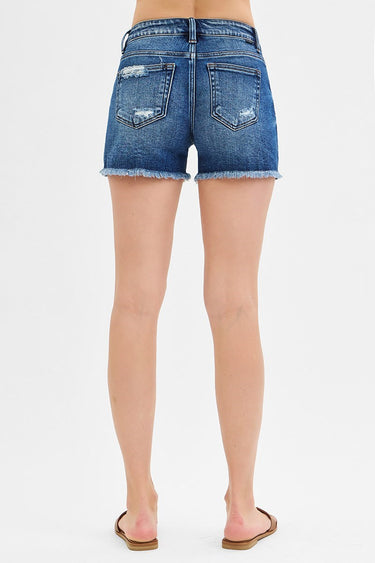 Risen Jeans - Low Rise Pikaboo Lining Shorts (3 3/4" Inseam) - RDS6364-SaltTree