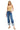 Risen Jeans - Mid-Rise Crop Wide Wide Cuffed Jeans (28.5" Inseam) - PWC21289-SaltTree