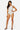 Love Poem contour double layered 90s bodysuit in white on a model