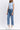 Vervet Denim - High Rise Tab Waistband Cuffed Slim Wide Jeans (32" Inseam)- T6700 - Final Sale-SaltTree
