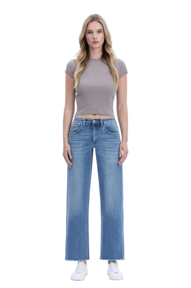 Vervet - High Rise Medium Wash Ankle Dad Jeans (28" Inseam) - T6398-SaltTree