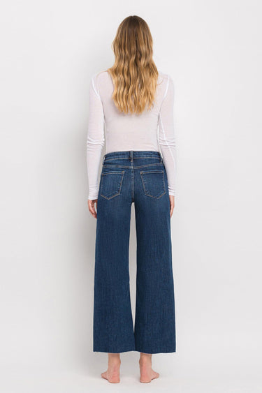 Vervet - Tummy Control Mid Rise Dark Wash Wide Leg Jeans (27.5" Inseam) - LV1311-SaltTree