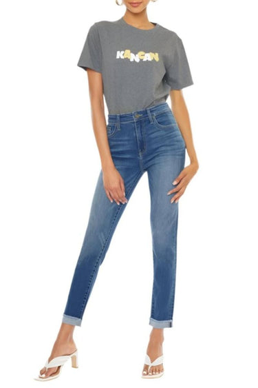 Kancan - High-Rise Straight Cigarette Jeans (28" Inseam) - KC20000 - Final Sale-SaltTree