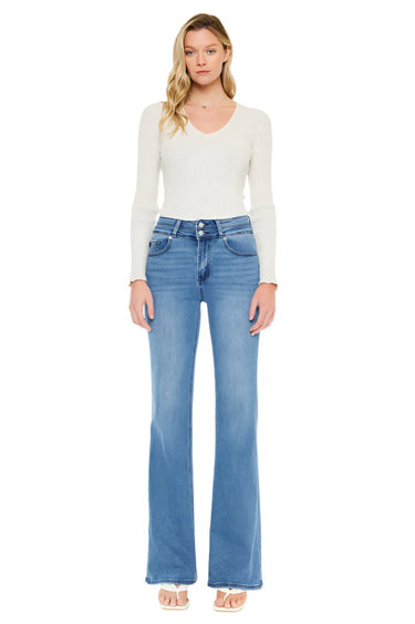 Kancan - Onyx Ultra High-Rise Holly Flare Jeans (34" Extra Long Inseam) - KC20020 - Final Sale-SaltTree