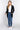SaltTree model wearing a black Active Basic open front sweater cardigan with rib trim and pockets over a white tee.