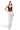 SaltTree model wearing a black ANWND floral lace corset tank top with a V-neck and adjustable straps