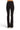SaltTree ANWND black high-waisted ponte flare pants viewed from the back on a model