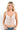 SaltTree ANWND ivory floral lace corset tank top with V-neckline and adjustable straps worn by a blonde model