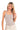 SaltTree ANWND ivory ribbed halter neck bodysuit with racerback design worn by a blonde model.