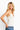 SaltTree ANWND white camisole top with sweetheart neckline, adjustable straps, and built-in molded bra cups on a model