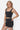 SaltTree Love Poem black seamless ribbed cropped tank top with square neckline and hook-and-eye front on a model