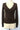 SaltTree brown V-neck button-front cardigan in a soft viscose-nylon blend, featuring a fitted junior silhouette.