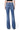 SaltTree Flying Monkey high rise bootcut jeans in medium blue wash with back view on a model