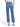 SaltTree Flying Monkey high rise straight leg jeans in medium blue wash with distressed back hem, back view