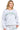 SaltTree model wearing a grey fleece oversized crewneck sweatshirt with green California Republic embroidery